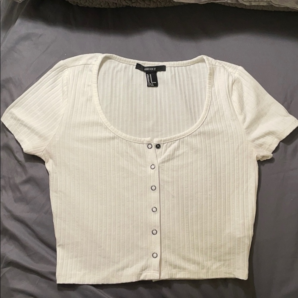 White Crop Top